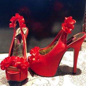 Size 6 Bordello high heels